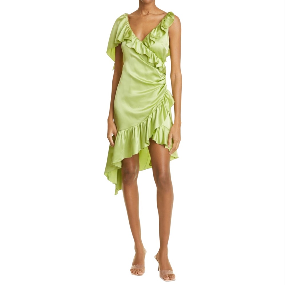 Cinq à Sept - Petunya Ruffle Silk Dress - Size: XS/2